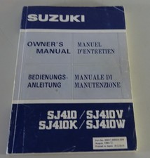 Betriebsanleitung / Handbuch | Suzuki SJ 410 / 410V / 410K / 410W | Stand 8/1984