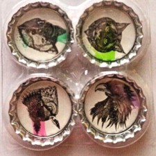 Magnet 4er Set Tiere  Pinnwand