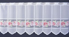 Küchen Scheibengardine 9 Breiten 60 cm Höhe Küchengardine Rosen Bistrogardine 