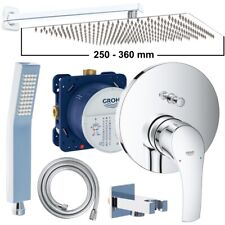 [Gr. S/L/XXL] Grohe Eurosmart Unterputz Duscharmatur Regendusche Kopfbrause Set