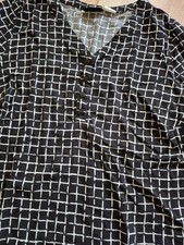 Mia Moda Bluse Schw.-Weiß