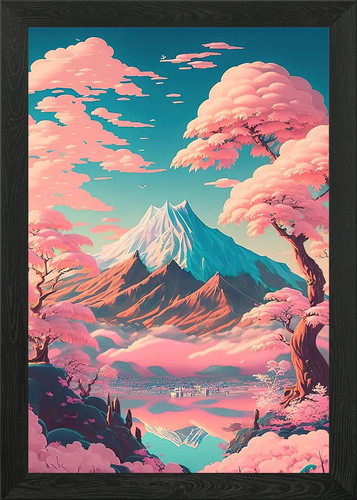 Japan landschaft gerahmtes - japan,