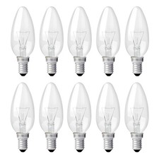 10 x Glühbirne Kerze 60W E14