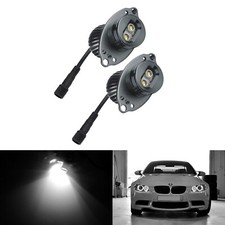 2x Weiß LED Angel Eyes 10W