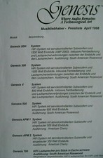 Genesis preisliste 1998 - genesis,