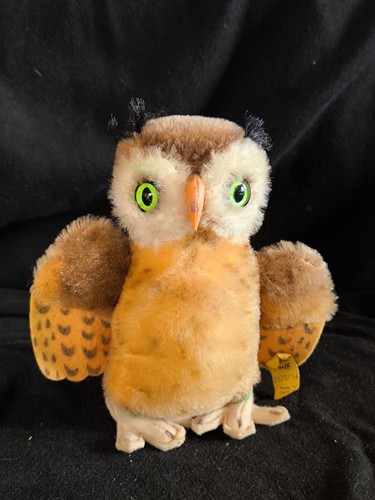 Vintage alte steiff eule - vintage,