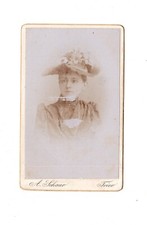 CDV Foto Damenportrait mit Widmung - Trier 1891