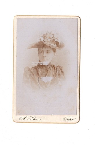 Cdv foto damenportrait mit - damenportrait,