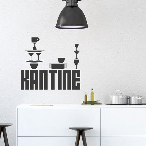Wandtattoo essen kantine - wandtattoo,