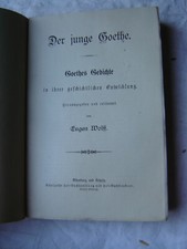 Eugen Wolff Der junge Goethe