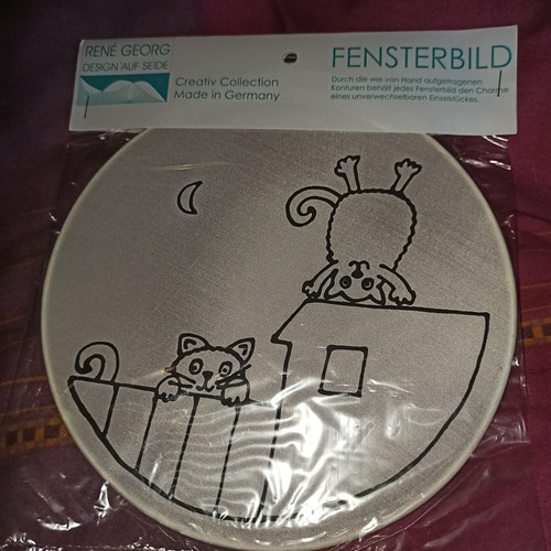 Seidenmalerei fensterbild - seidenmalerei,