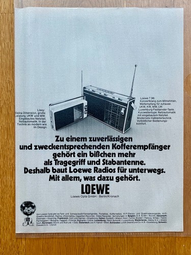1973 loewe opta - loewe,