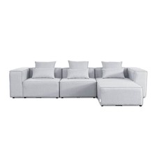 Sofa Wohnlandschaft Modulsofa VERONA Beige Variantenauswahl