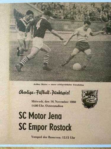 Ddr oberliga empor rostock - ddr,
