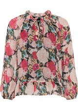 Chiffonbluse Gr. 40 Rot