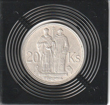 Slowakei 20 Kronen Kyrill 1941, Silber 500, vz
