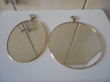 2 Spiegel einer rund und der andere oval Deko