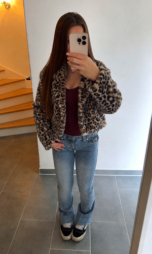Jacke leopardenmuster - jacke,