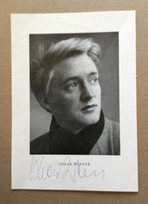 Oskar Werner (5 Original-Autogramme auf Broschüre '57) "Bacchus" v. J. Cocteau