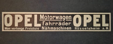 12. OPEL Motorwagen Fahrräder
