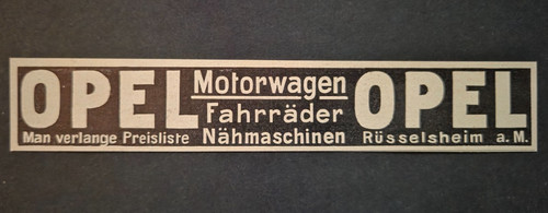 Opel motorwagen fahrräder - 12.,
