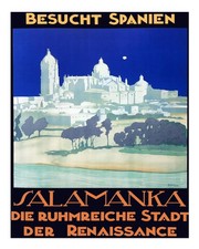 Vintage Salamanca Reiseplakat