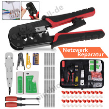 Netzwerk Reparatur Werkzeug Set Elektronik Crimpzange LAN Kabeltester RJ45/RJ11