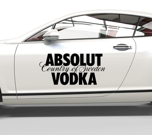 Aufkleber absolut vodka - aufkleber,