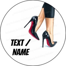 Frau High Heels essbar