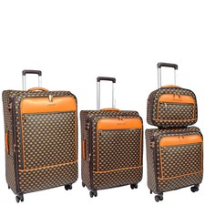 Brauner koffer gepäck set - koffer,