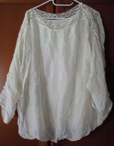 Made italy seiden bluse - in,