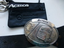 Herren Gürtel Mercedes Benz ACTROS Anhänger Etui gebraucht Truck of the year 97