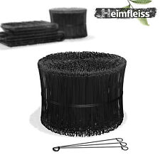 Schwarzer Betonbindedraht Rödeldraht Ösendraht Drilldraht 100-300mm Monierdrähte