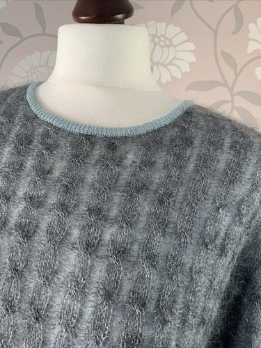 Mohair pullover 14 grau - mohair,