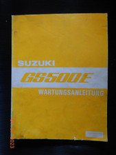 Wartungsanleitung suzuki gs500 - wartungsanleitung,