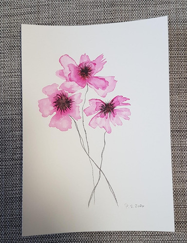 Original bild unikat aquarell - original,