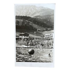 Postkarte AK Bad Reichenhall Schwimmbad Gelaufen 1939