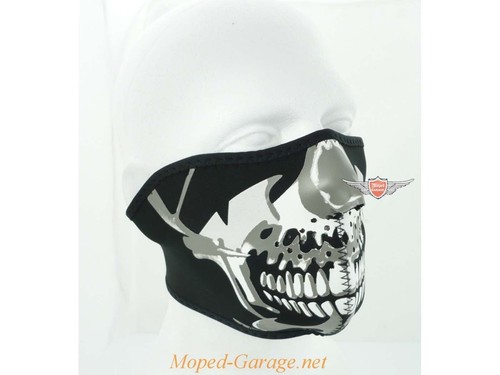 Biker maske zan chrome - zan, skull