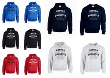 Ich Habe eine Schöne Tochter Kapuze Pullover Lustiger Witz Top Geschenk Dope