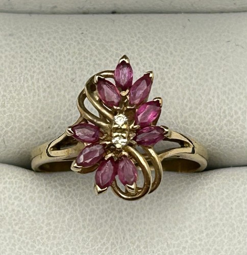 Schöner ring gold - ring, rubin