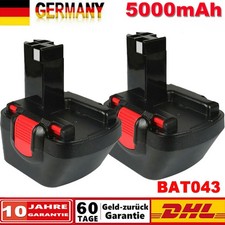 2X 12V 5.0Ah Ni-MH Akku Für Bosch BAT043 BAT045 BAT046 GSR 12-2 PSR 1200 PSR 12