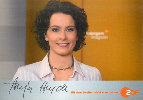 Autogramm anja heyde tv - anja,
