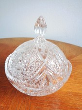 Kristallglas, runde Schale mit