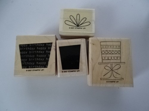 Holzstempelset stampin 4 - stampin, up