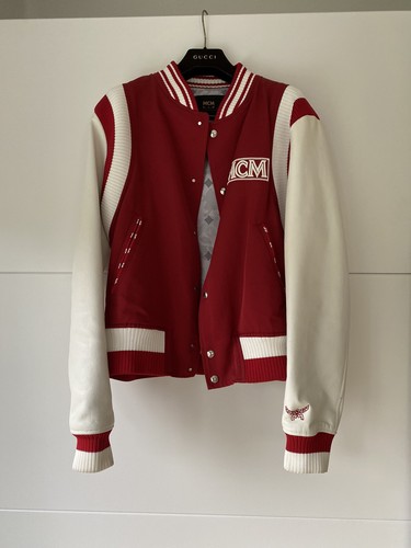 Mcm collegejacke rot weiß - collegejacke, gr