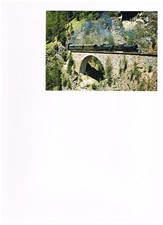 Eisenbahn Schweiz - Sonderzug 75 Jahre Albulabahn mit Dampflok bei Stugl/Stuls