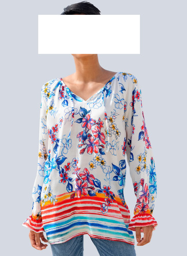 Bluse tunika alba moda - alba,