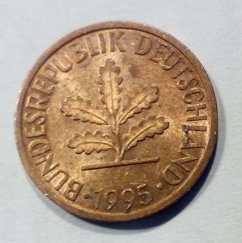 Münze brd zwei pfennig - münze,