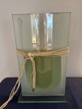 Vase Leonardo, aus Glas, moderne Form, 33 x 18 cm