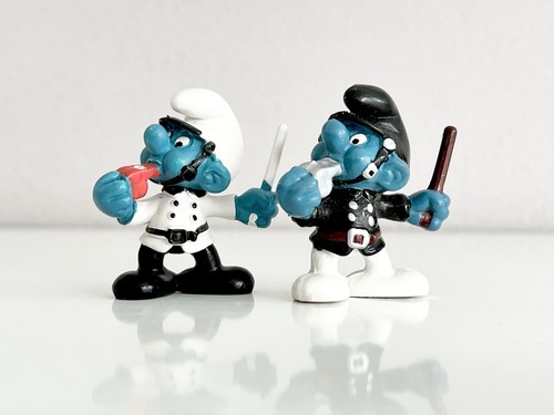 Schlumpf polizist - 2x, "polizist“